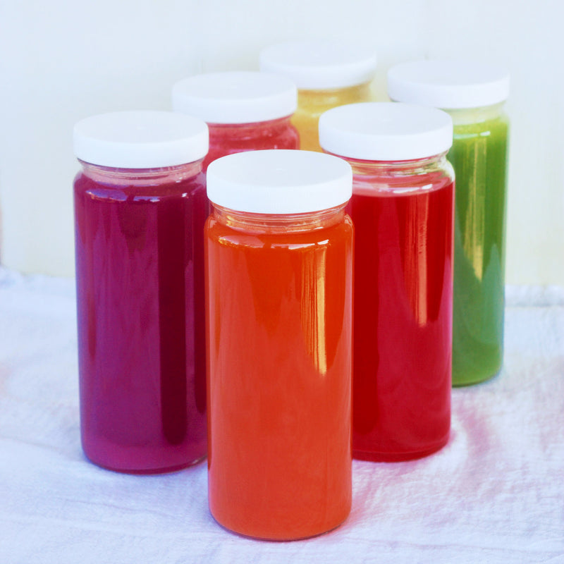 Glass Bottles with Lids & Silicone Liner, 16 oz