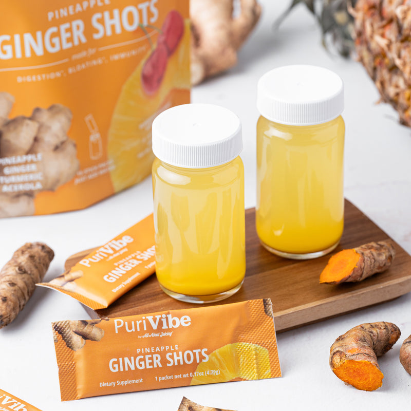 Pineapple Ginger Shots | Daily Wellness Juice Powder for Immunity & Digestion