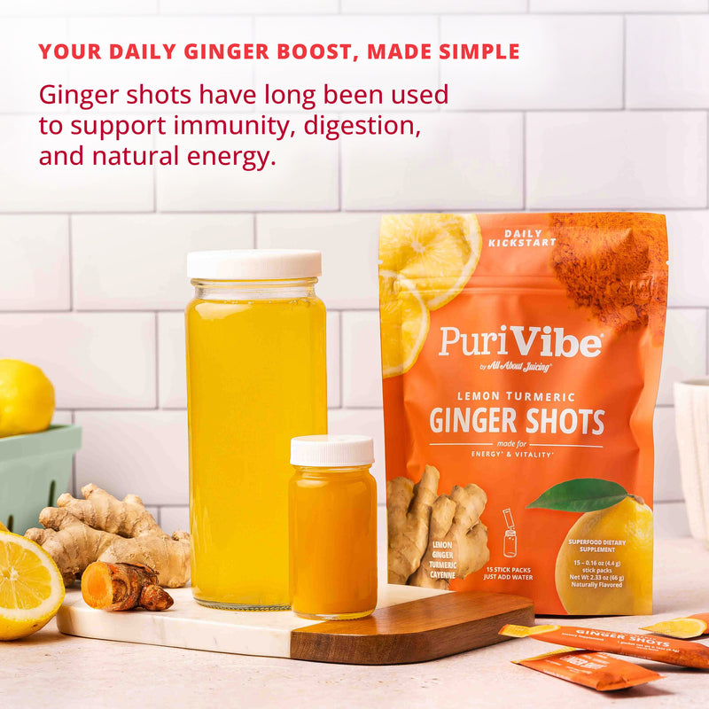 Lemon Turmeric Ginger Shots
