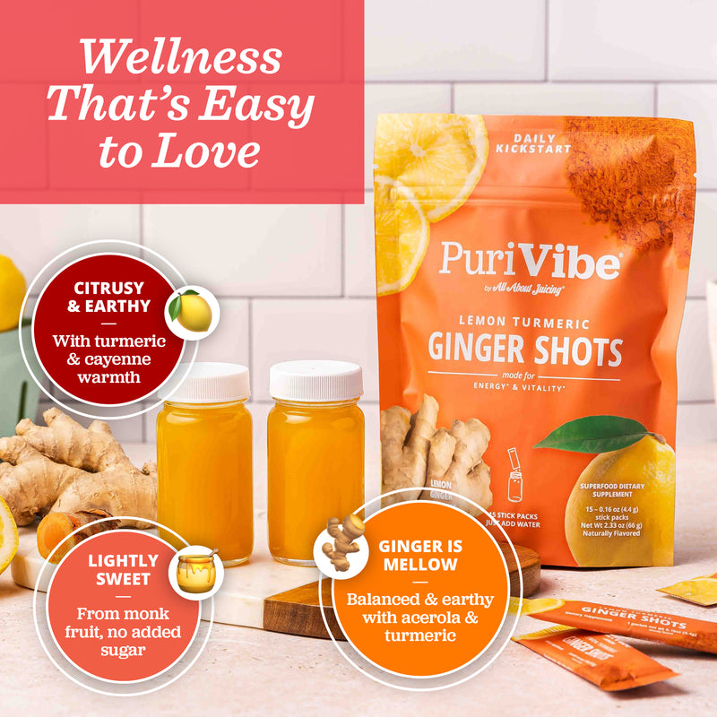 Lemon Turmeric Ginger Shots