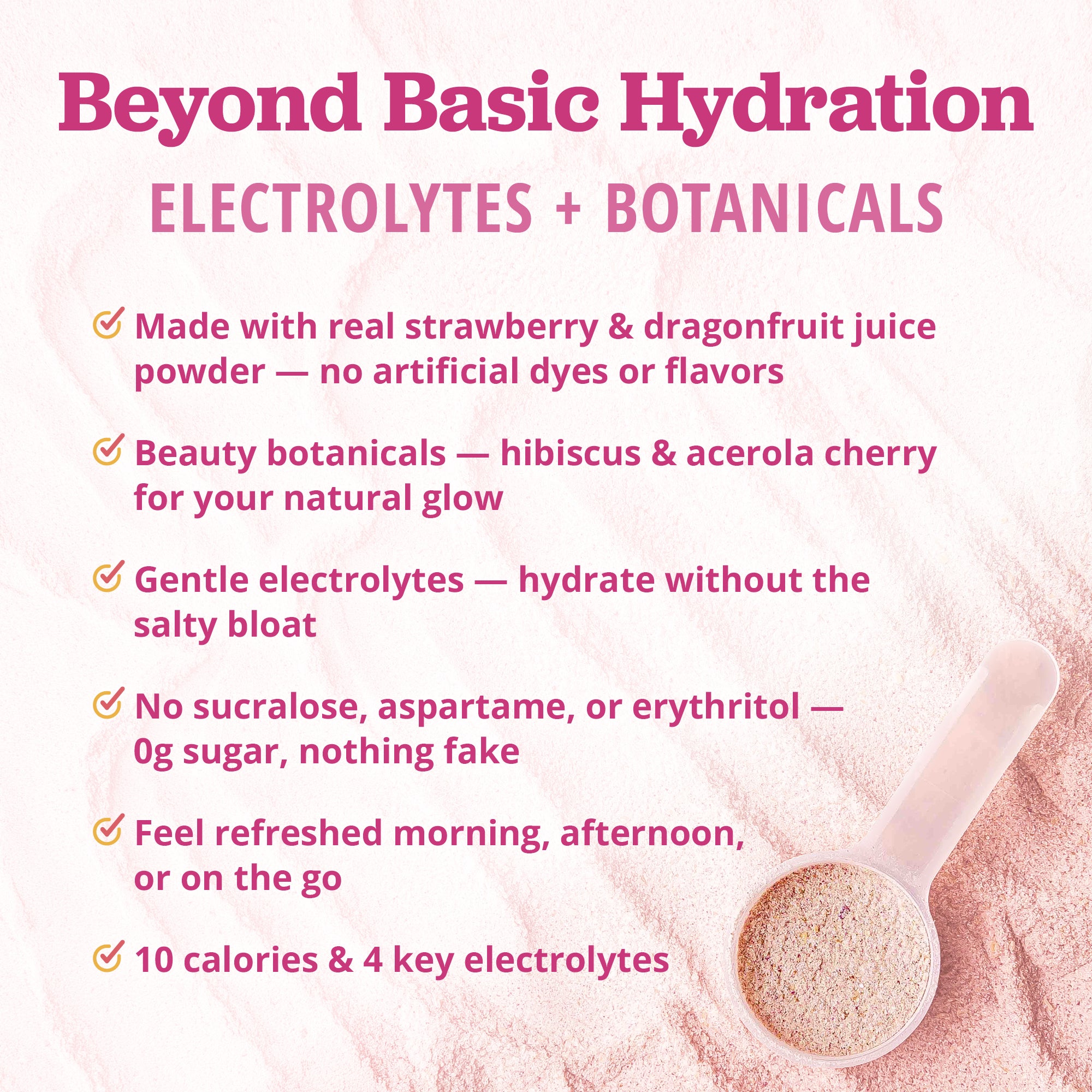 Strawberry Dragonfruit Lemonade Electrolyte Drink Mix