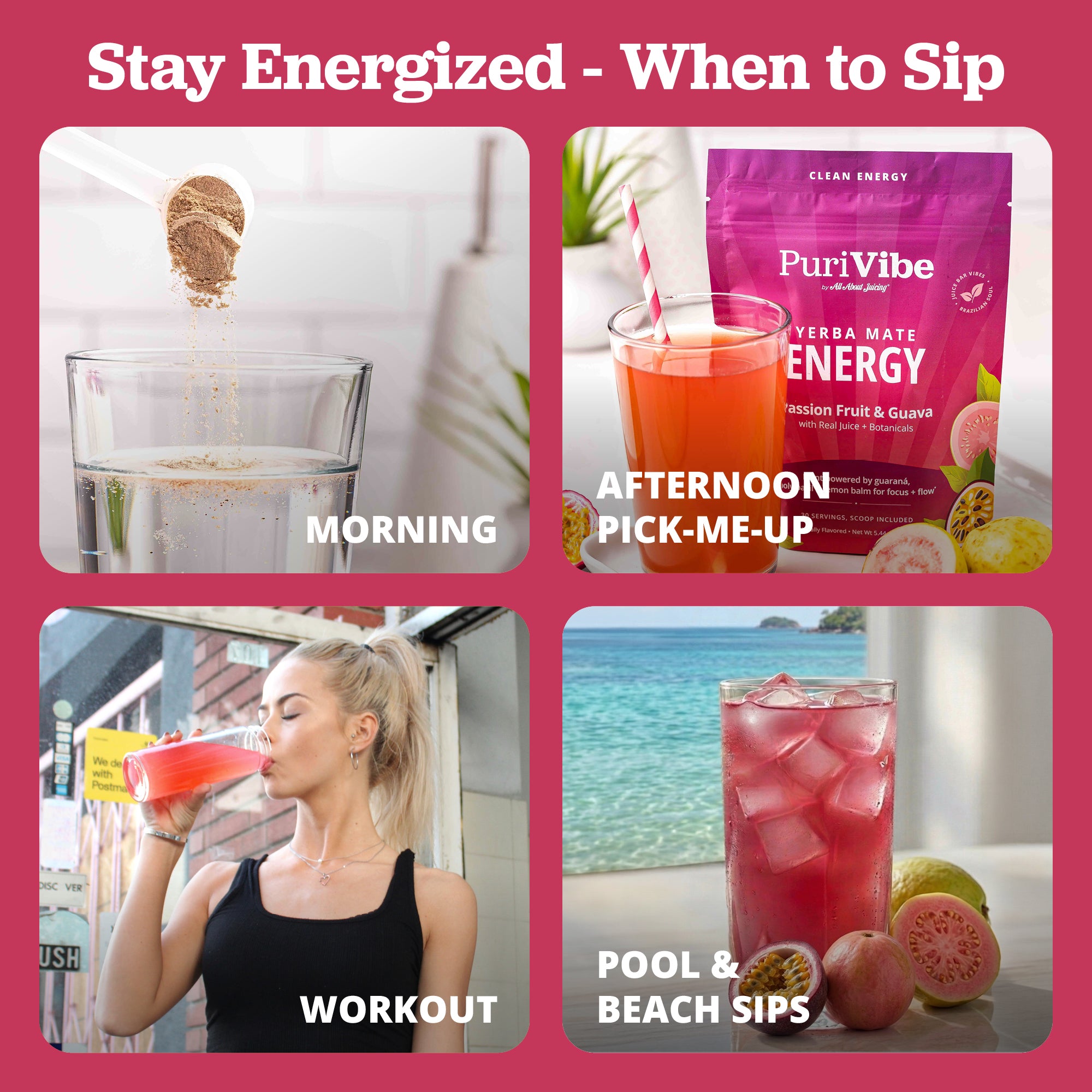 Yerba Mate Energy Tea Drink Mix
