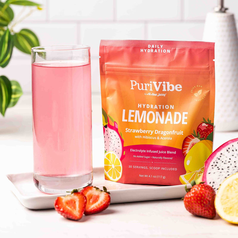 Strawberry Dragonfruit Lemonade Electrolyte Drink Mix
