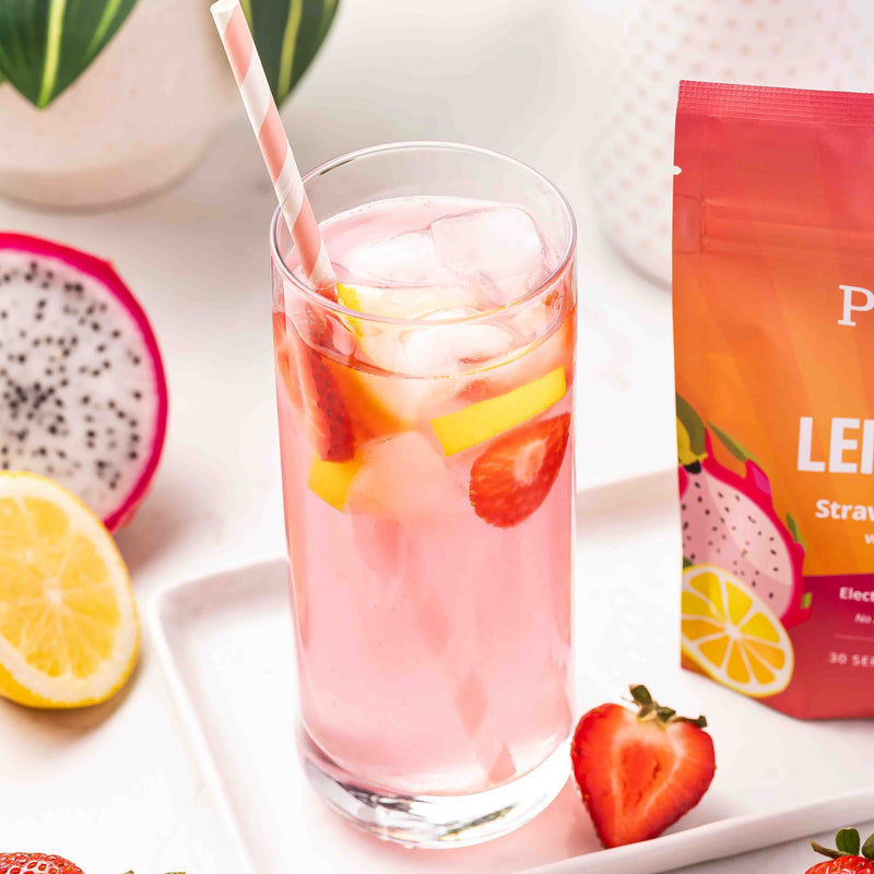 Strawberry Dragonfruit Lemonade Electrolyte Drink Mix