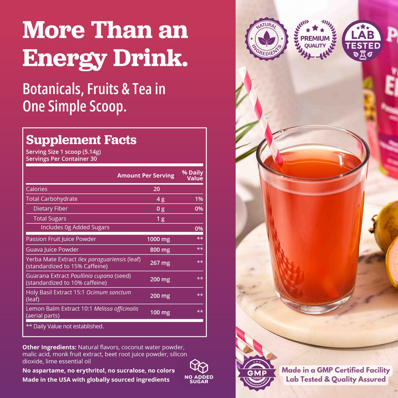 Yerba Mate Energy Tea Drink Mix